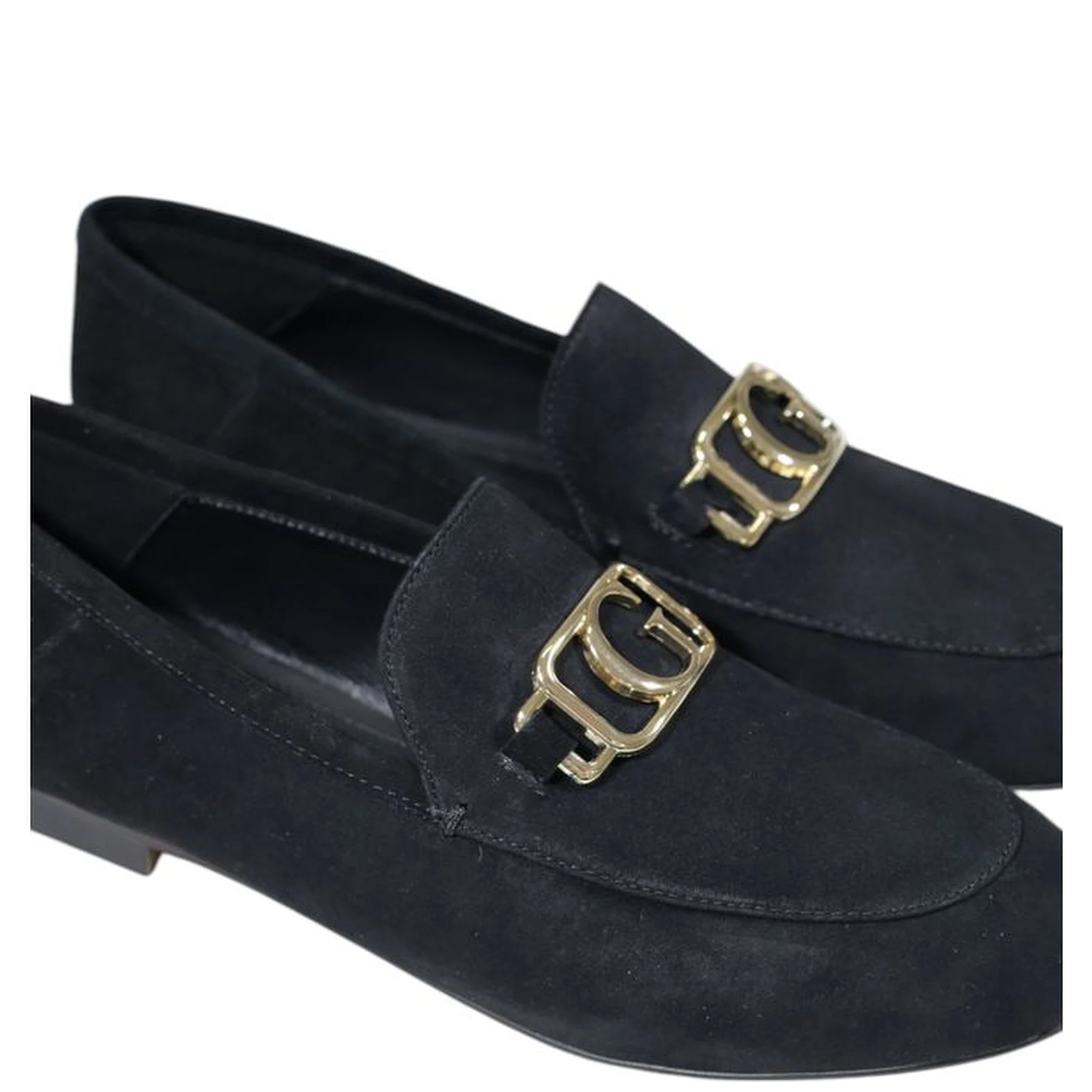 Black Leather Platform Pumps
