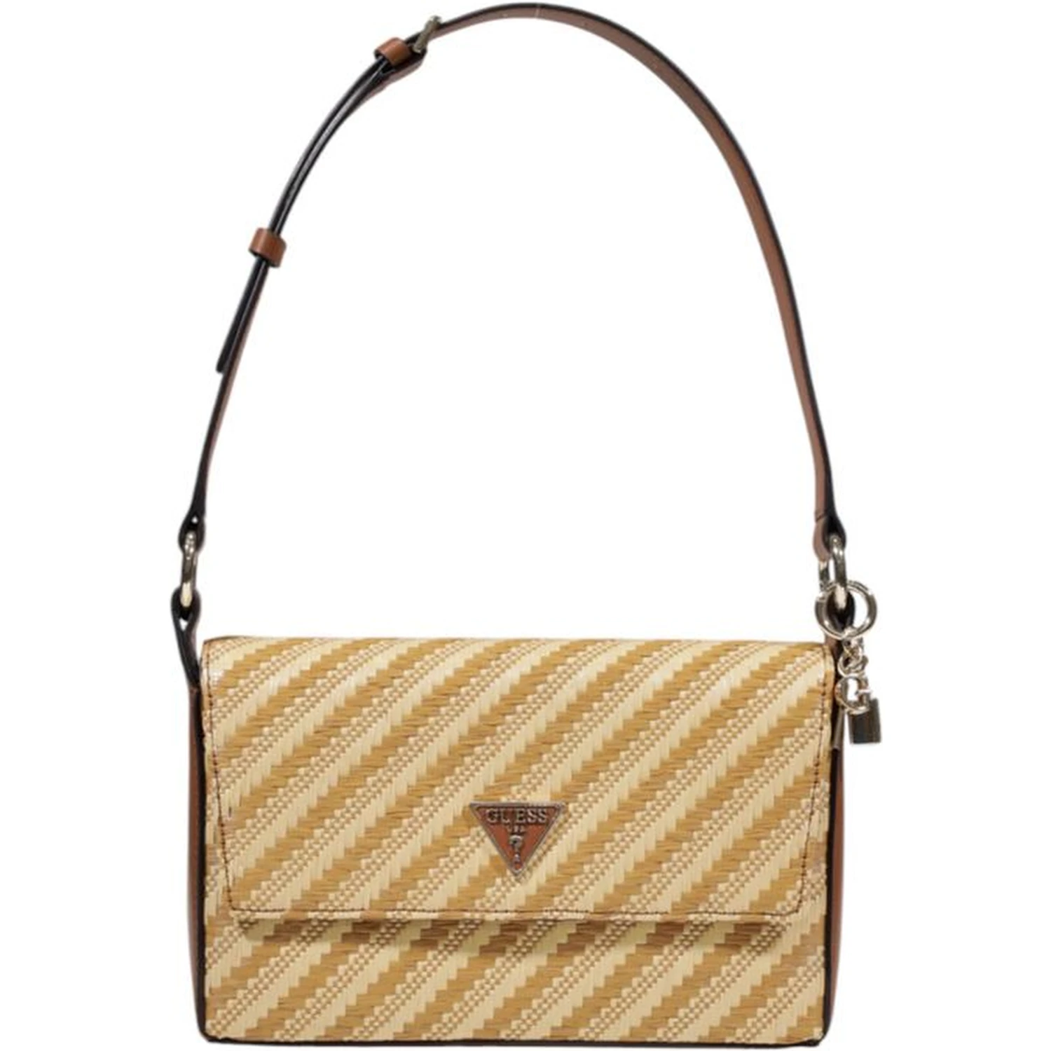 Beige Polypropylene Handbag