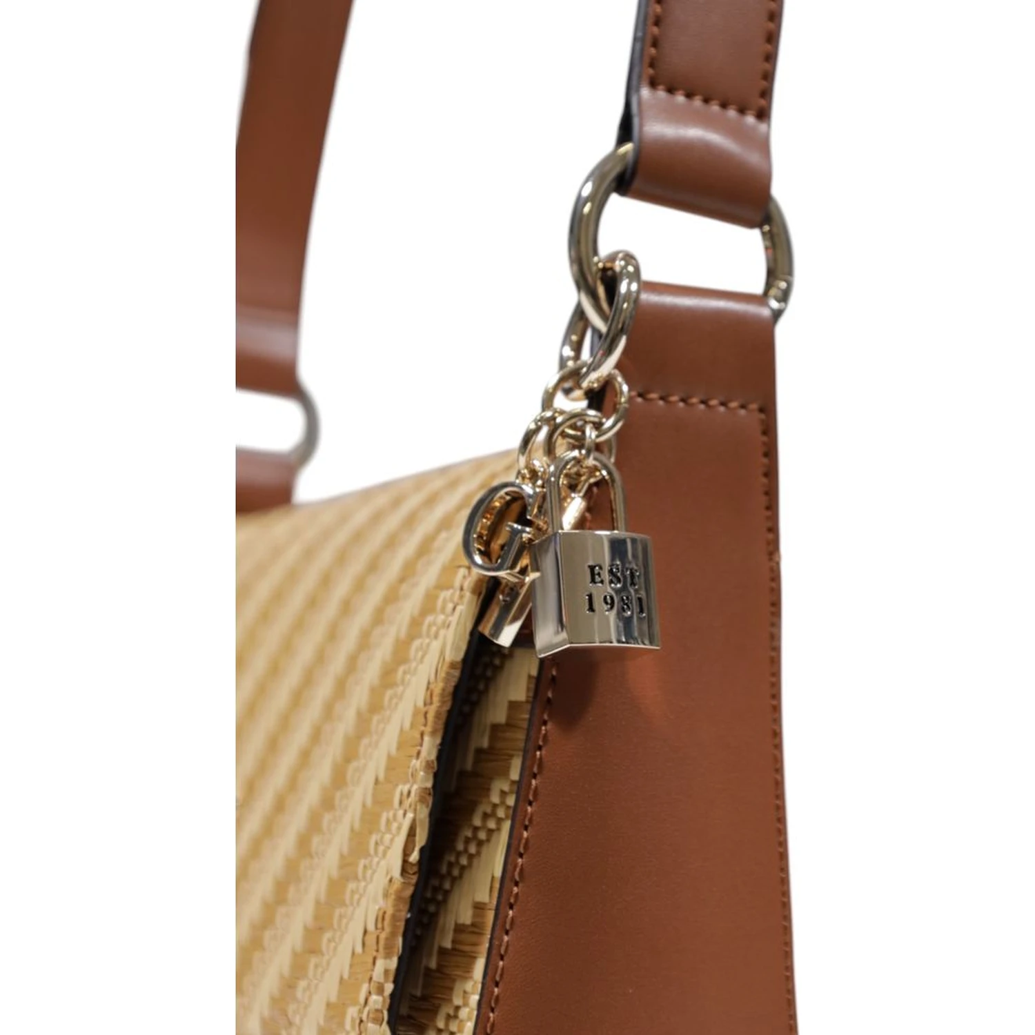 Beige Polypropylene Handbag