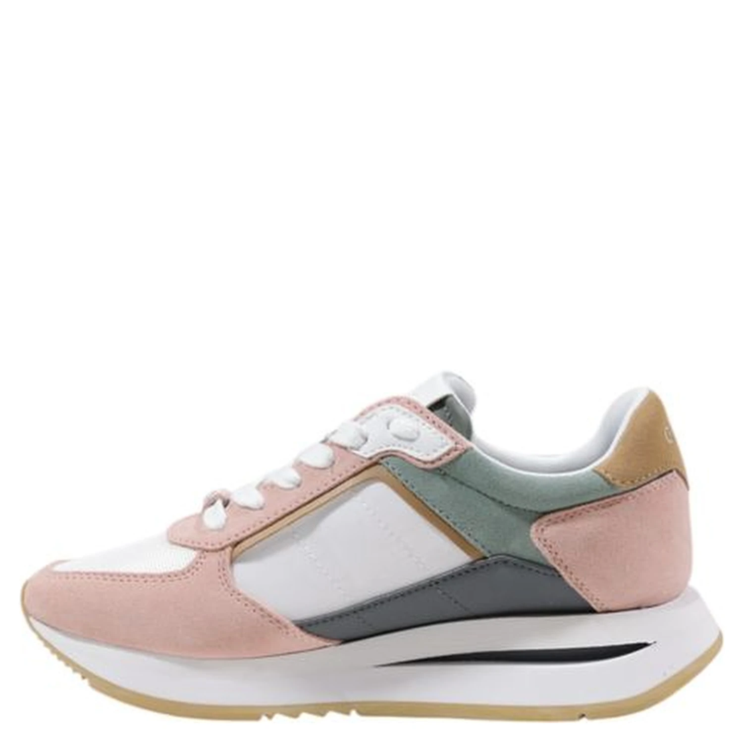 Multicolor Polyester Athletic Sneakers