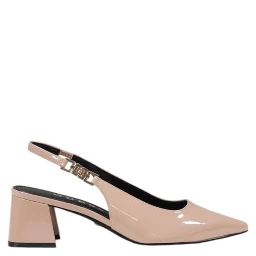 Pink Polyethylene Platform Sandals