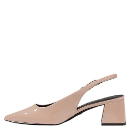 Pink Polyethylene Platform Sandals