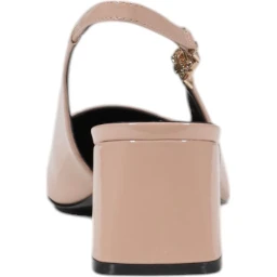 Pink Polyethylene Platform Sandals
