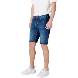 شورت برمودا قطني أزرق