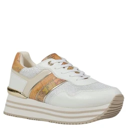 White Polyethylene Platform Sneakers