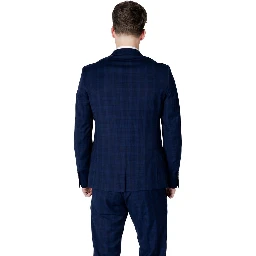 Blue Polyester Blazer