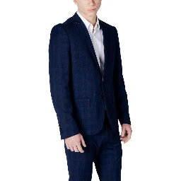 Blue Polyester Blazer