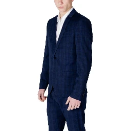 Blue Polyester Blazer