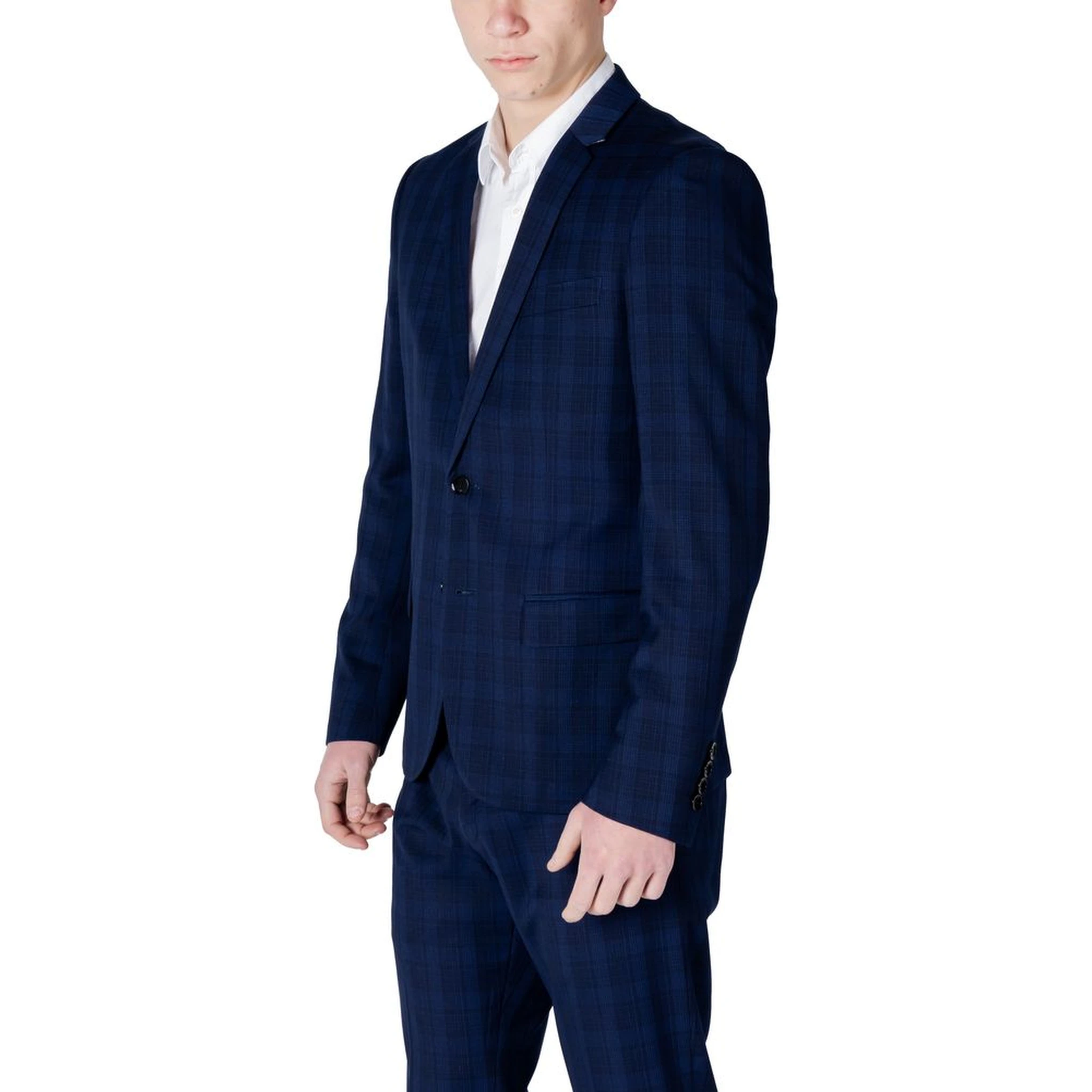 Blue Polyester Blazer