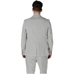Gray Polyester Blazer