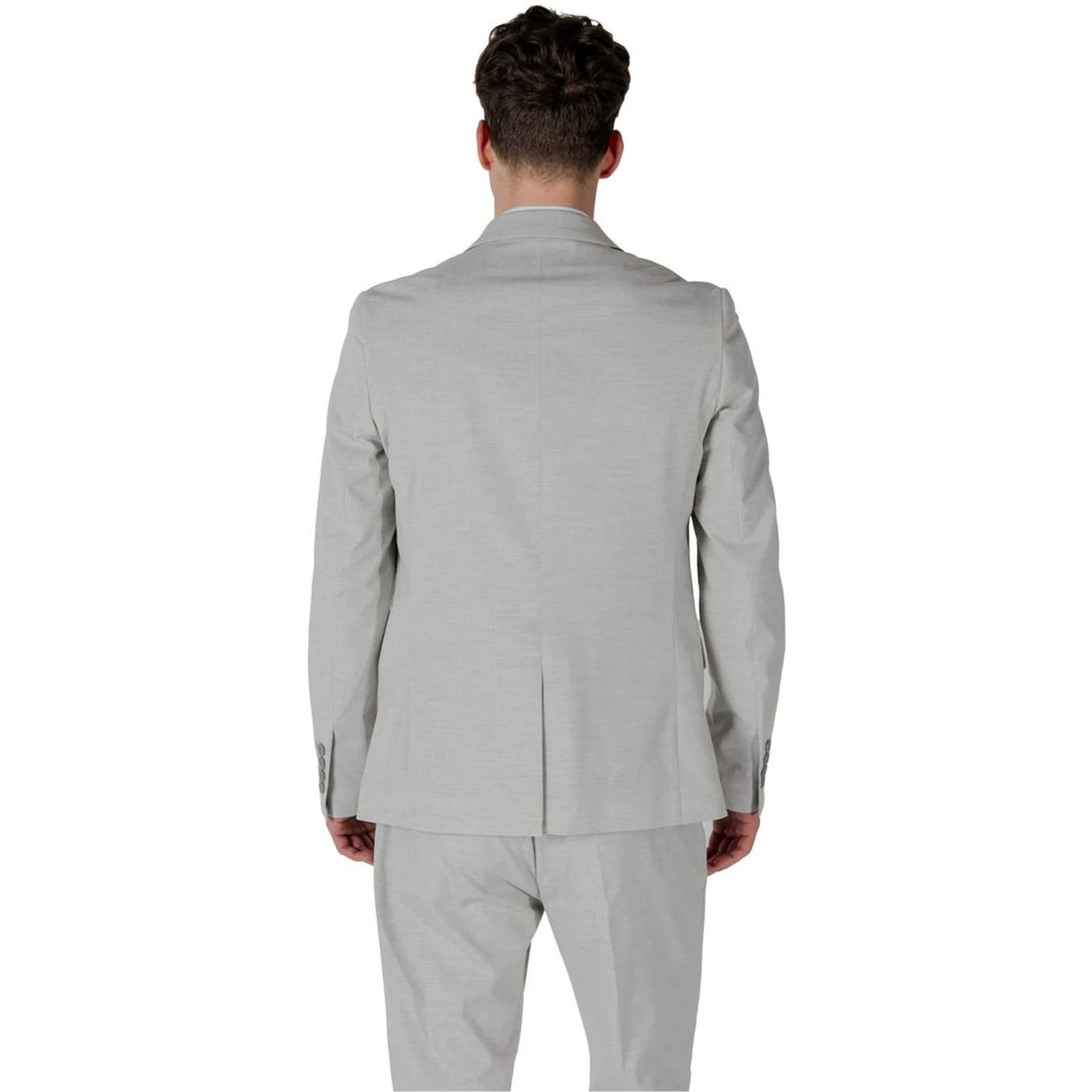 Gray Polyester Blazer