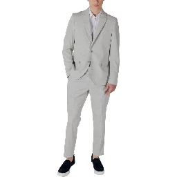 Gray Polyester Blazer