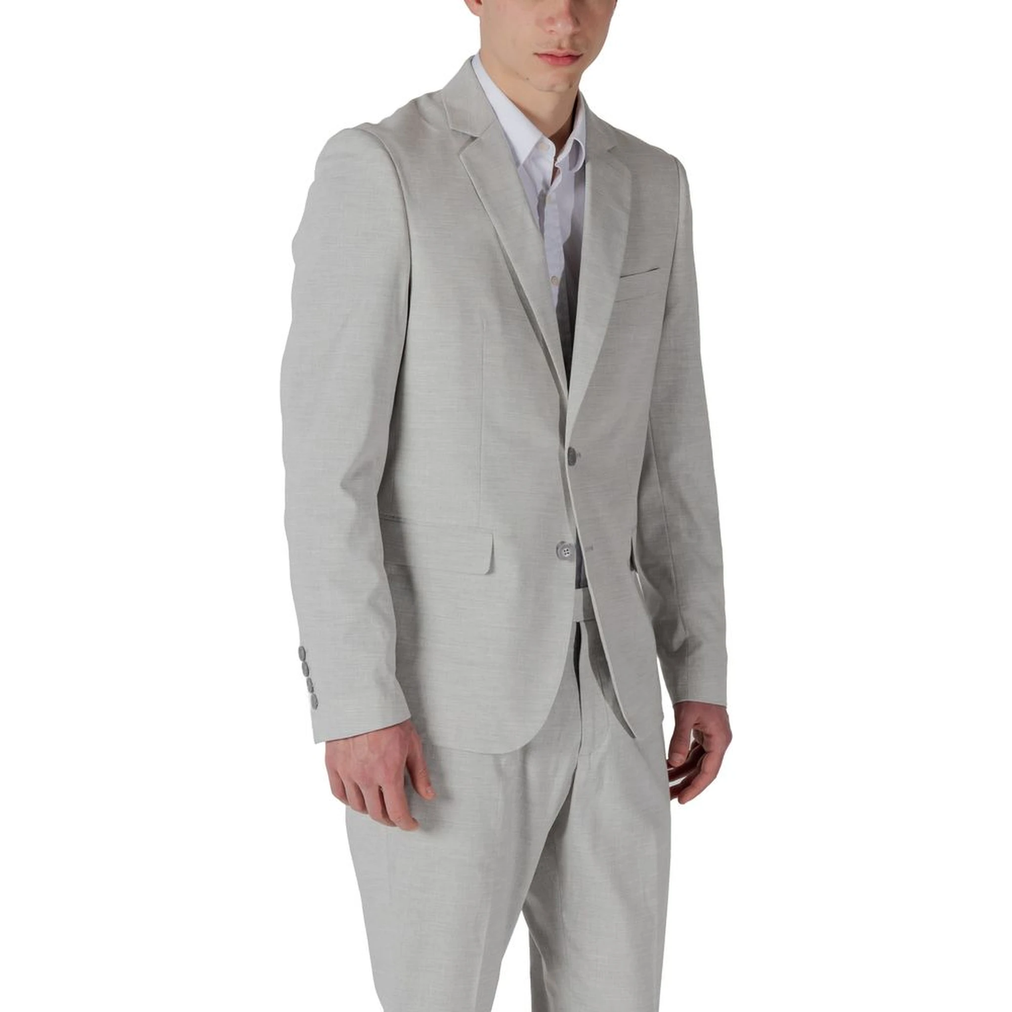 Gray Polyester Blazer