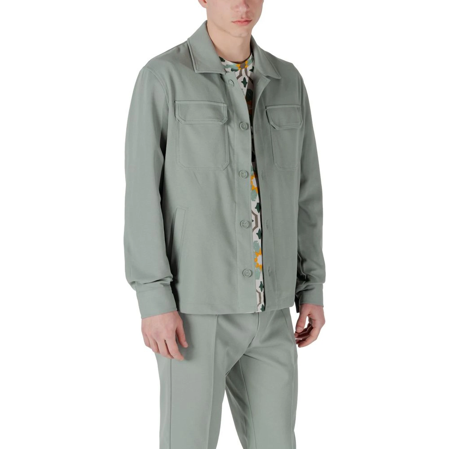Green Polyester Shirt