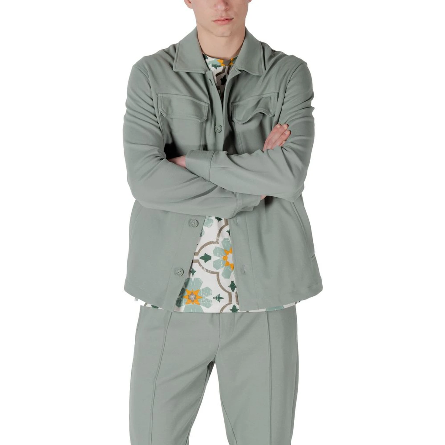 Green Polyester Shirt