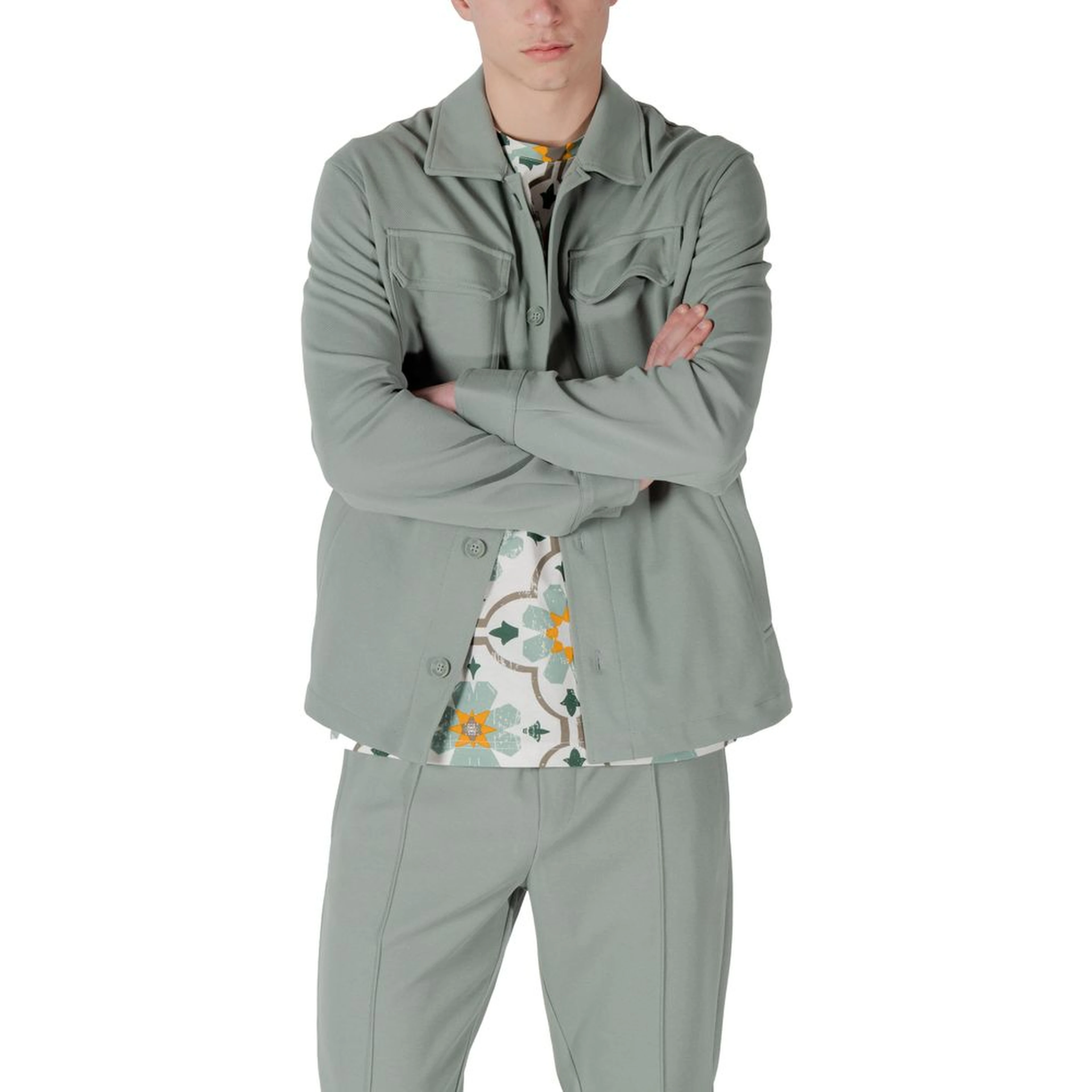 Green Polyester Shirt