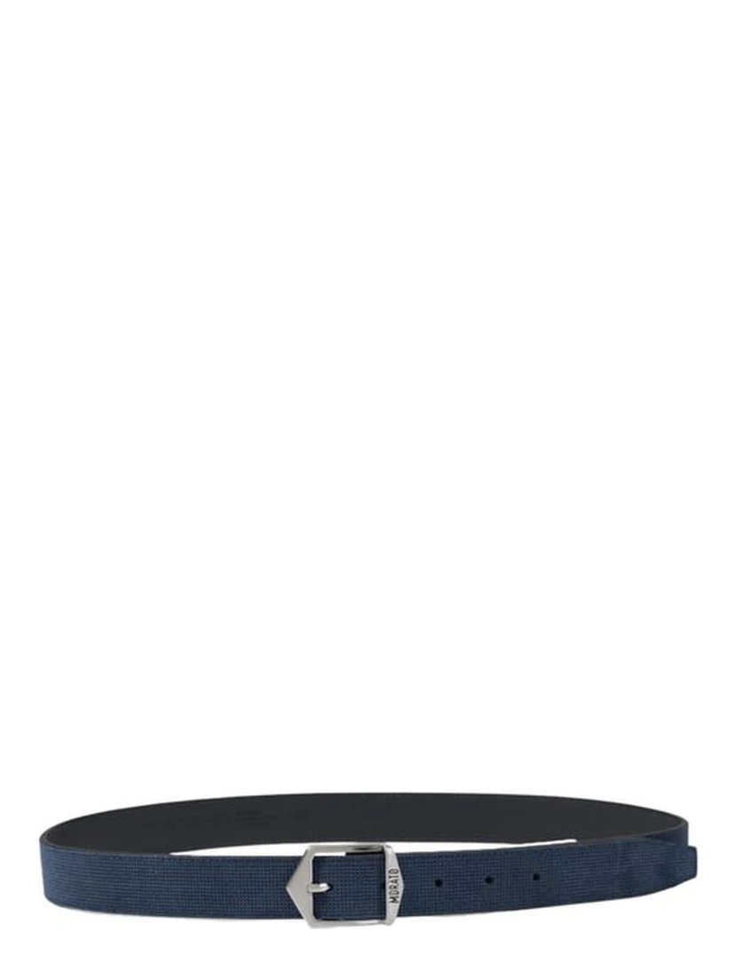 Blue Leather Regular Belt