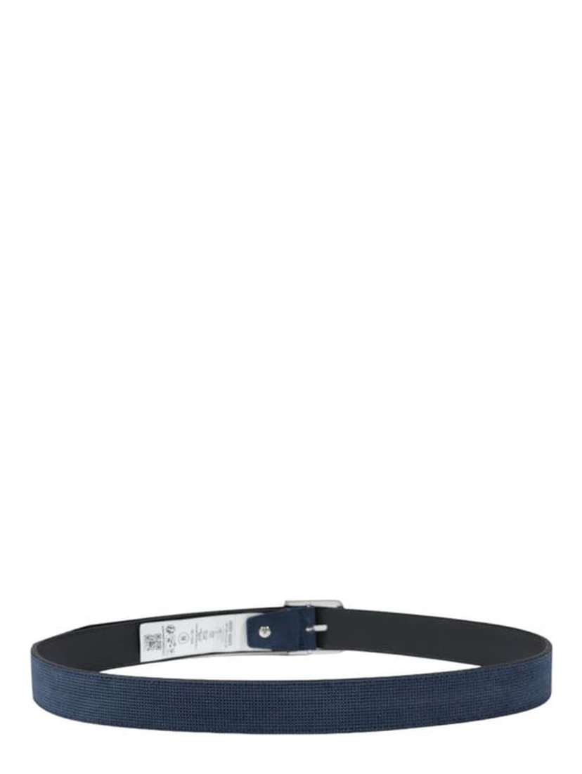 Blue Leather Regular Belt