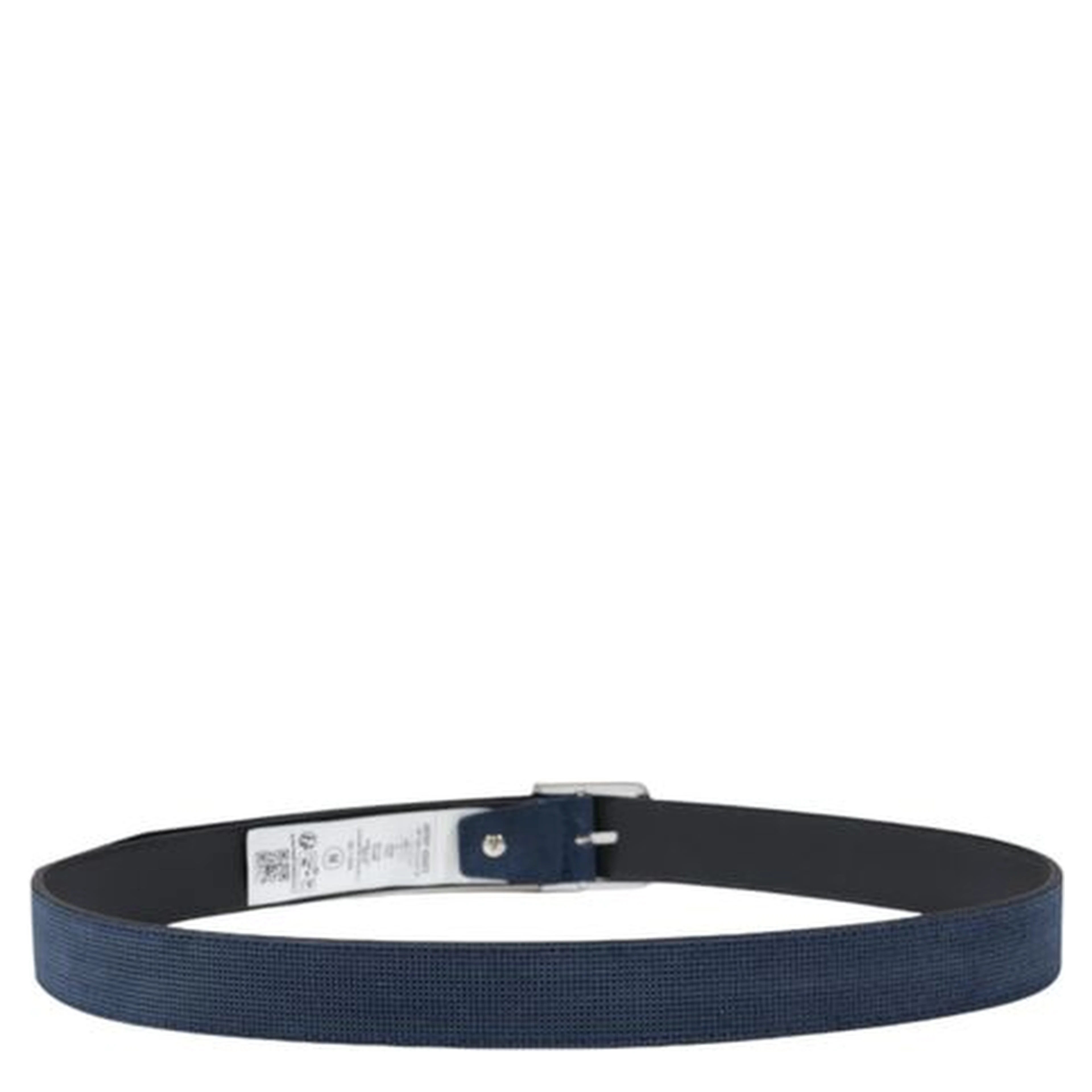 Blue Leather Regular Belt