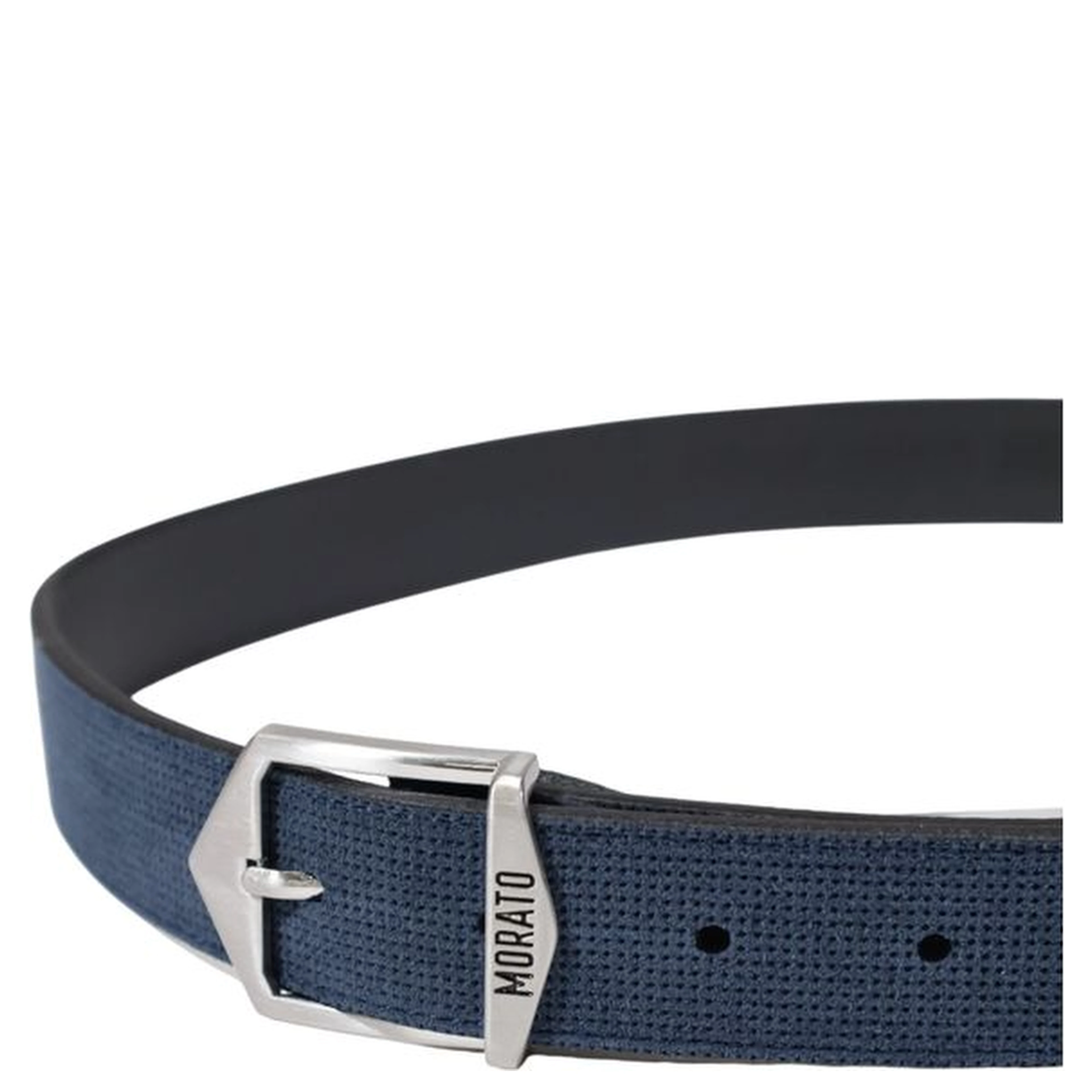 Blue Leather Regular Belt
