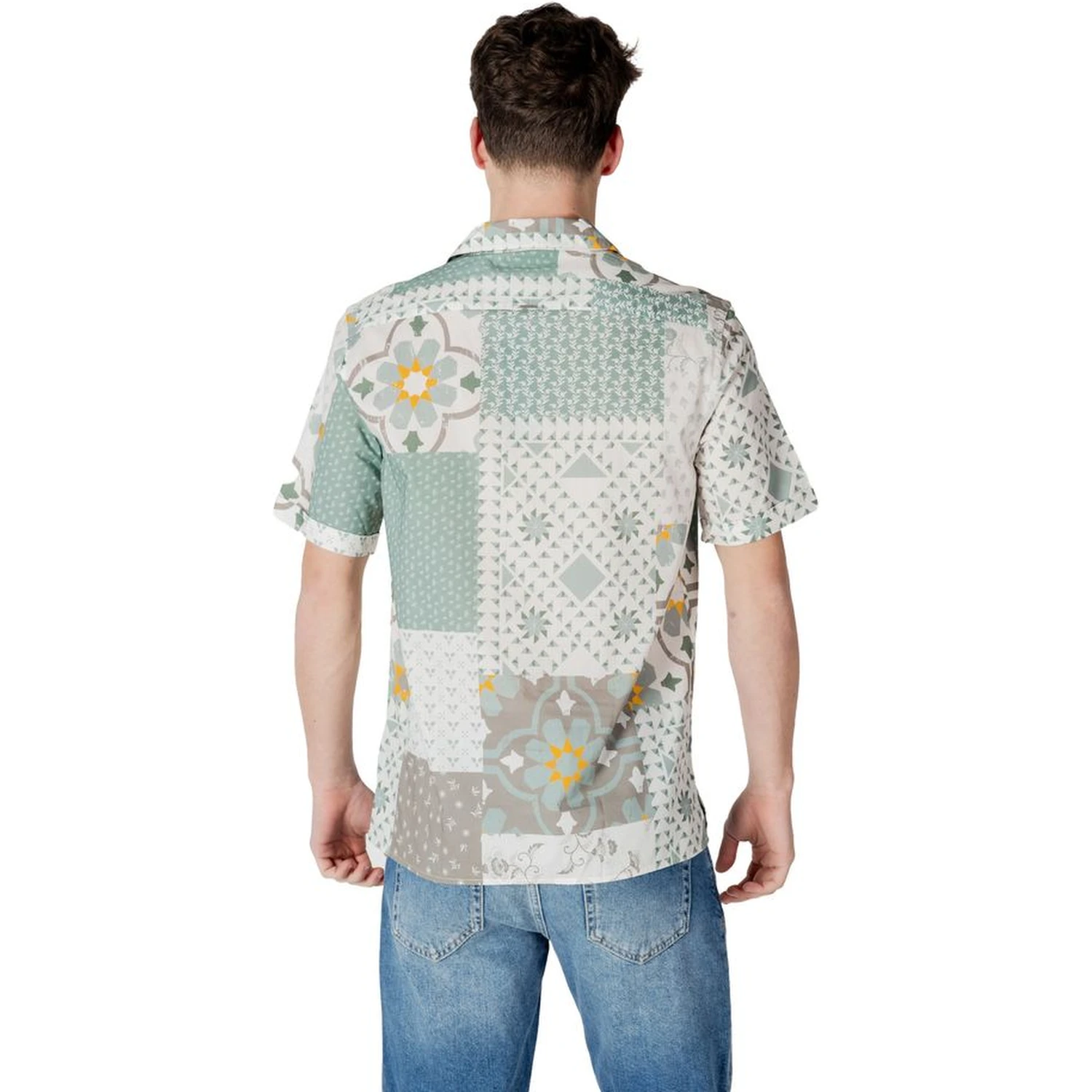 Green Viscose Shortsleeve Shirt