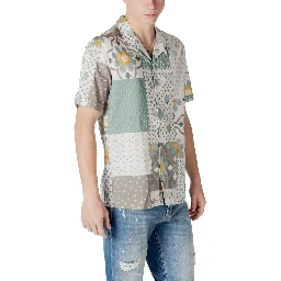 Green Viscose Shortsleeve Shirt
