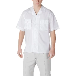 White Lyocell Shortsleeve Shirt
