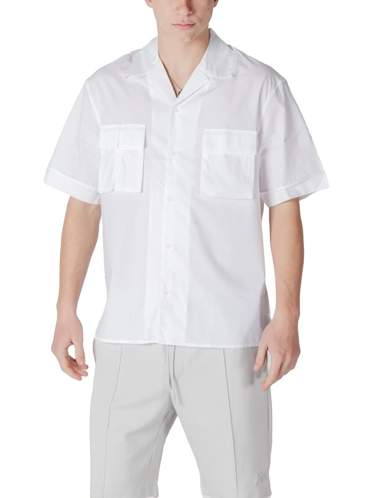 White Lyocell Shortsleeve Shirt