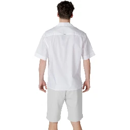 White Lyocell Shortsleeve Shirt