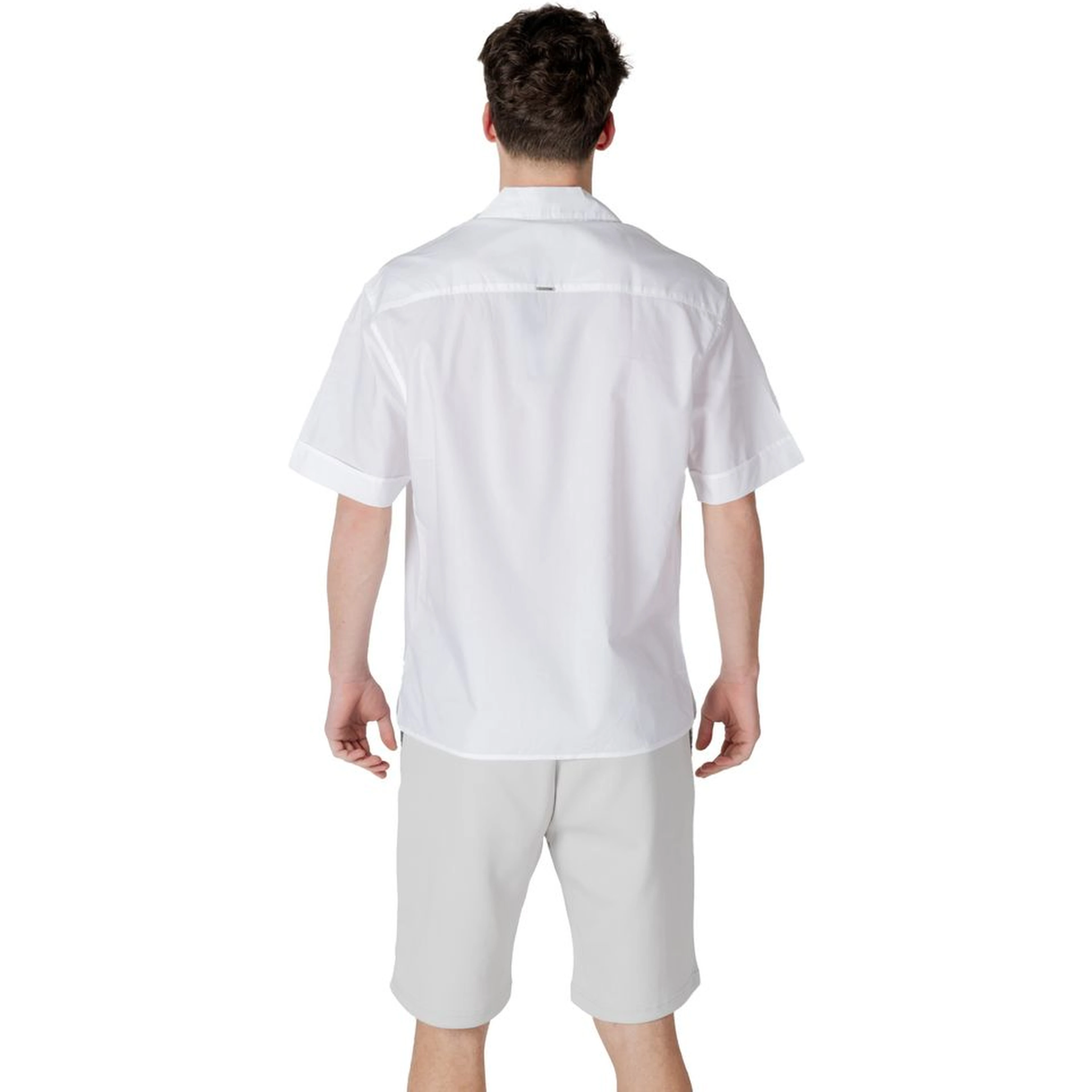 White Lyocell Shortsleeve Shirt