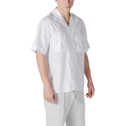 White Lyocell Shortsleeve Shirt