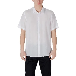 White Lyocell Shortsleeve Shirt