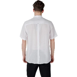 White Lyocell Shortsleeve Shirt