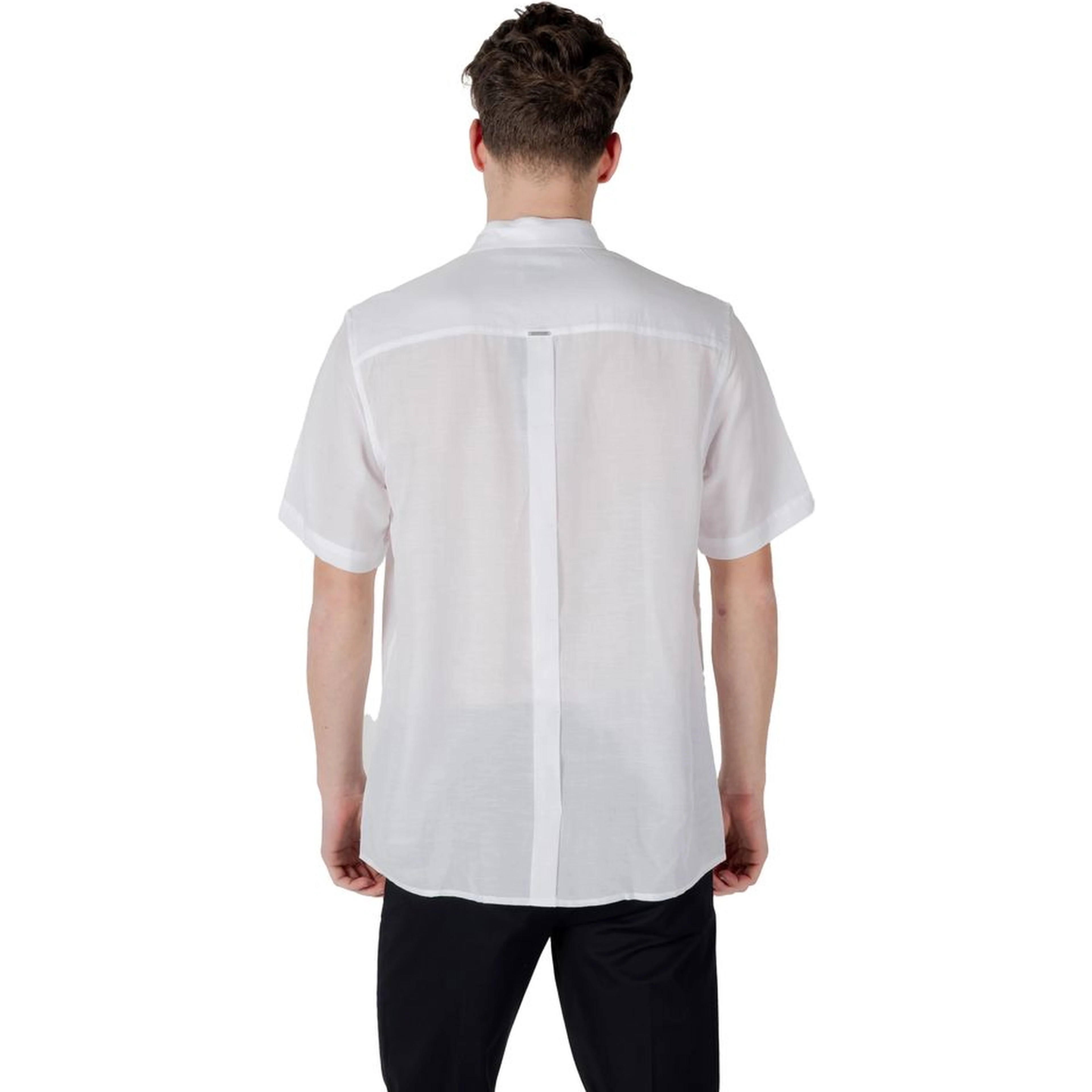 White Lyocell Shortsleeve Shirt