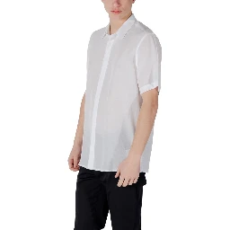 White Lyocell Shortsleeve Shirt