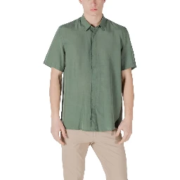 Green Lyocell Shortsleeve Shirt