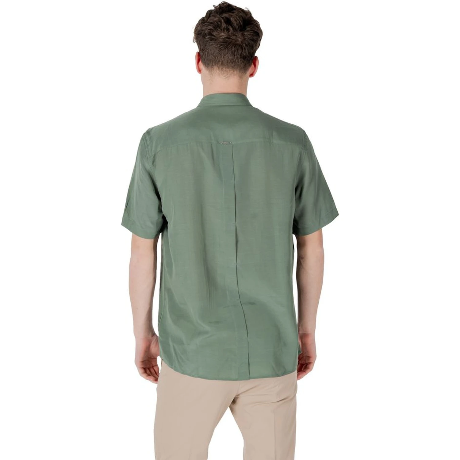 Green Lyocell Shortsleeve Shirt