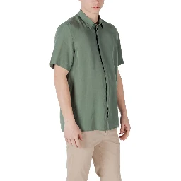 Green Lyocell Shortsleeve Shirt