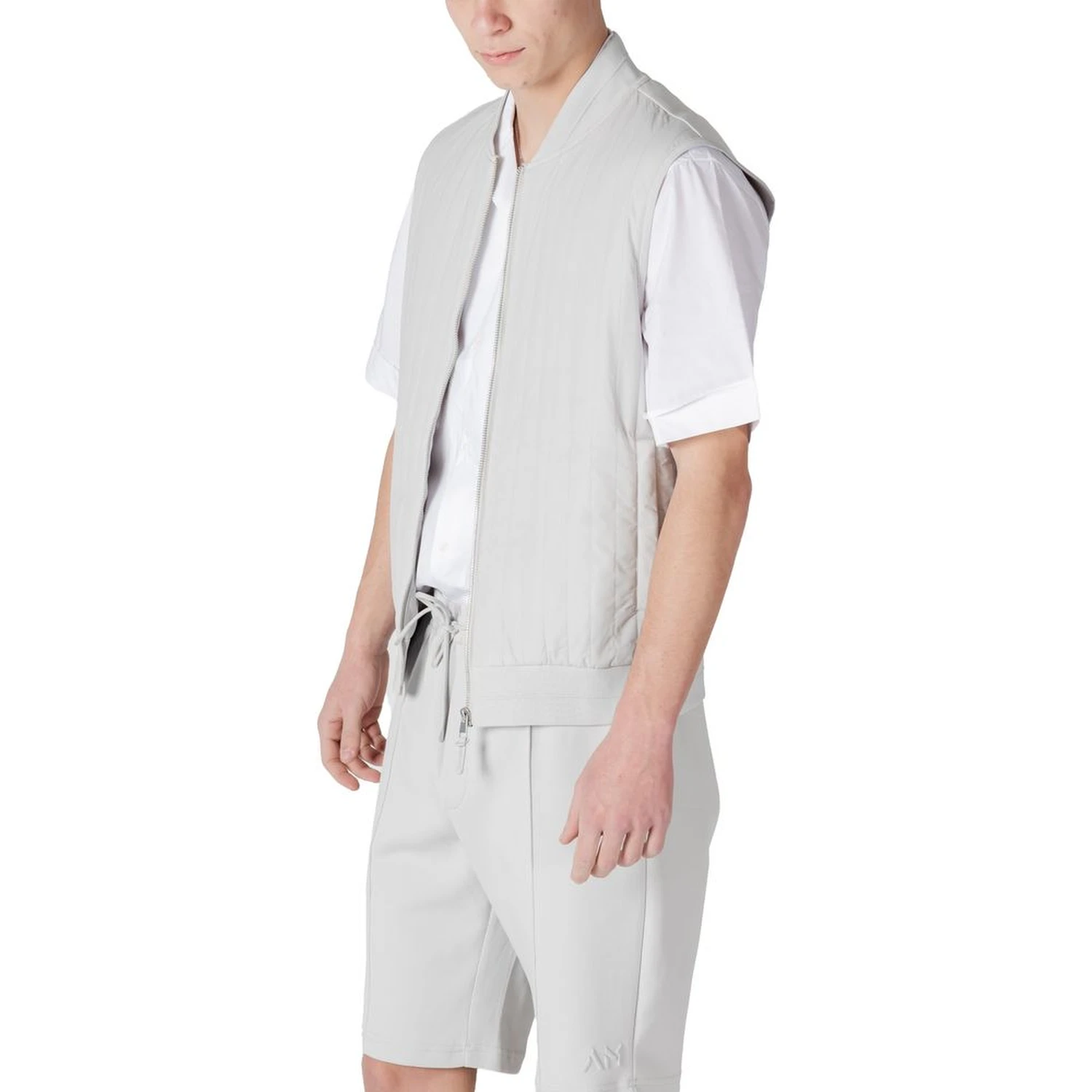 Gray Cotton Bomber