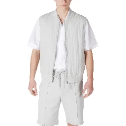 Gray Cotton Bomber