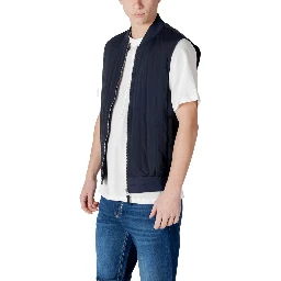 Blue Cotton Jackets & Coat