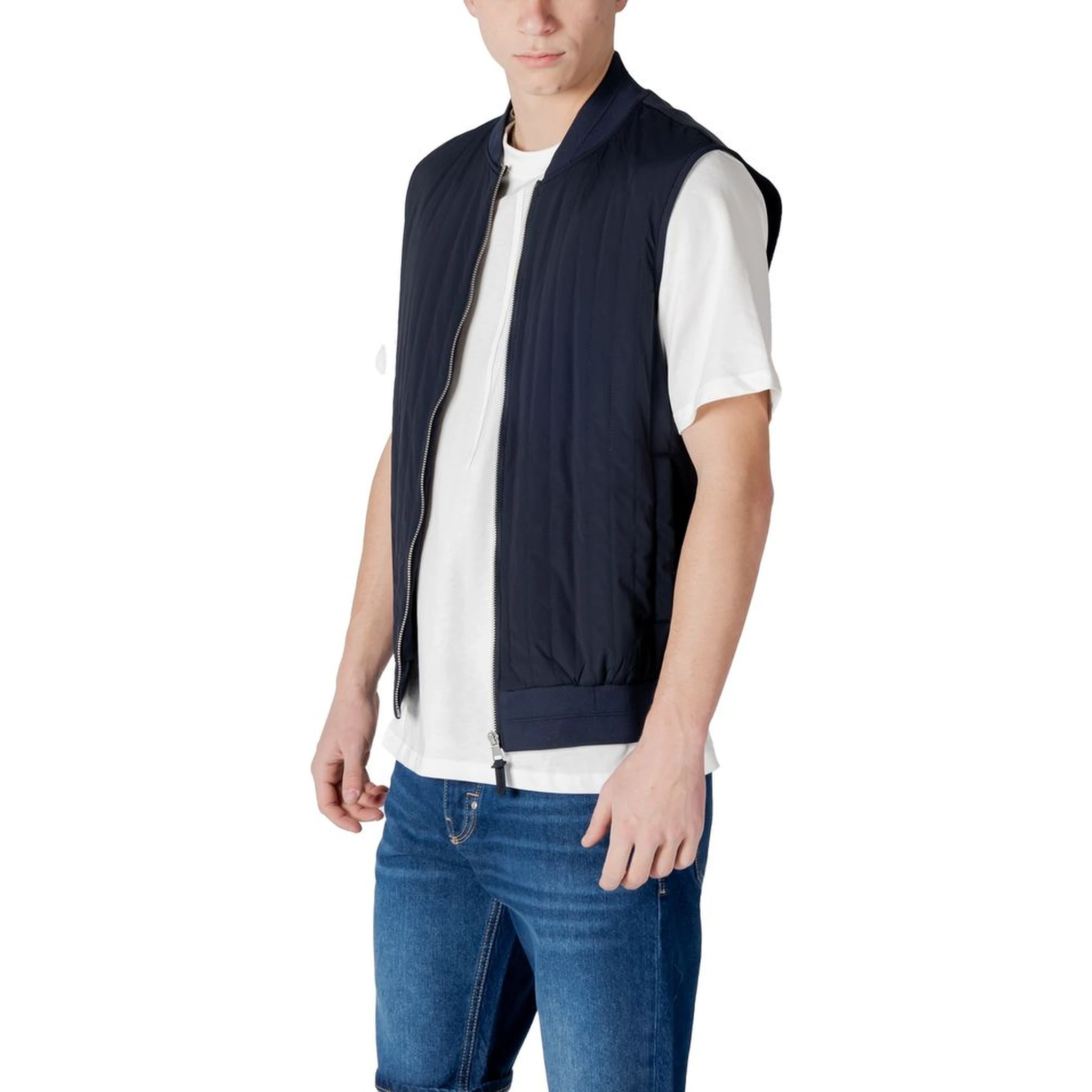 Blue Cotton Jackets & Coat