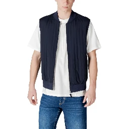 Blue Cotton Jackets & Coat