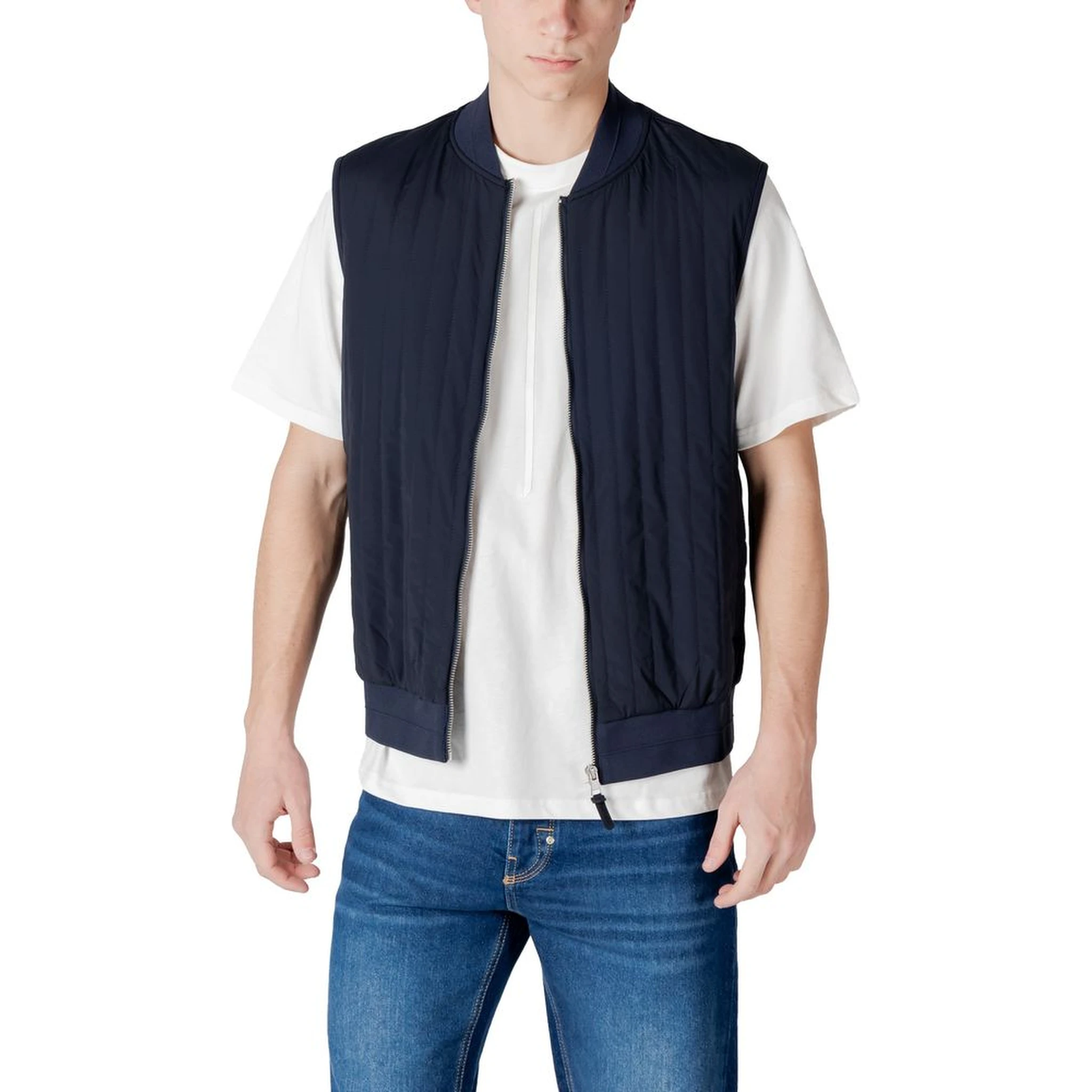 Blue Cotton Jackets & Coat