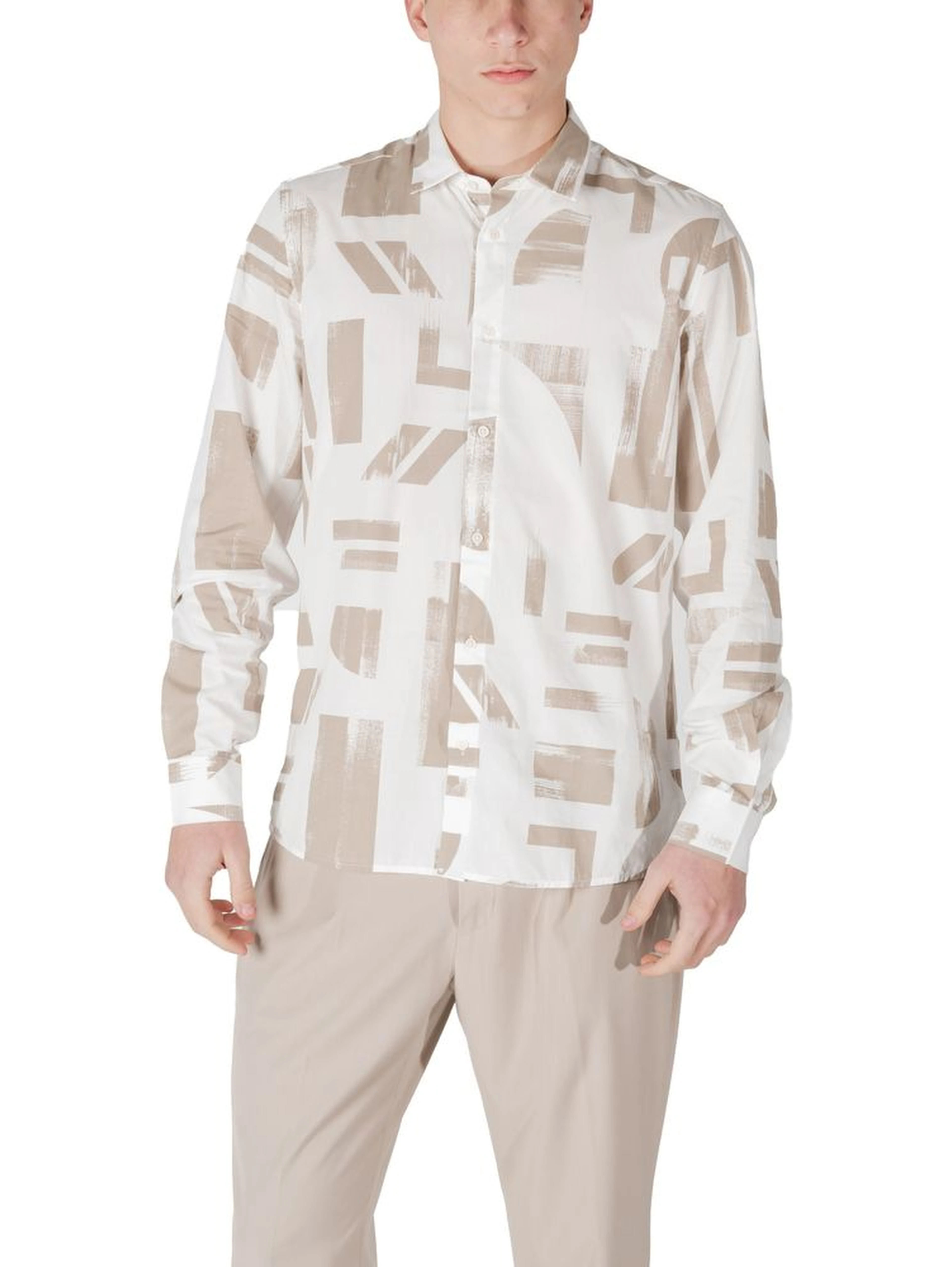 Beige Viscose Shirt