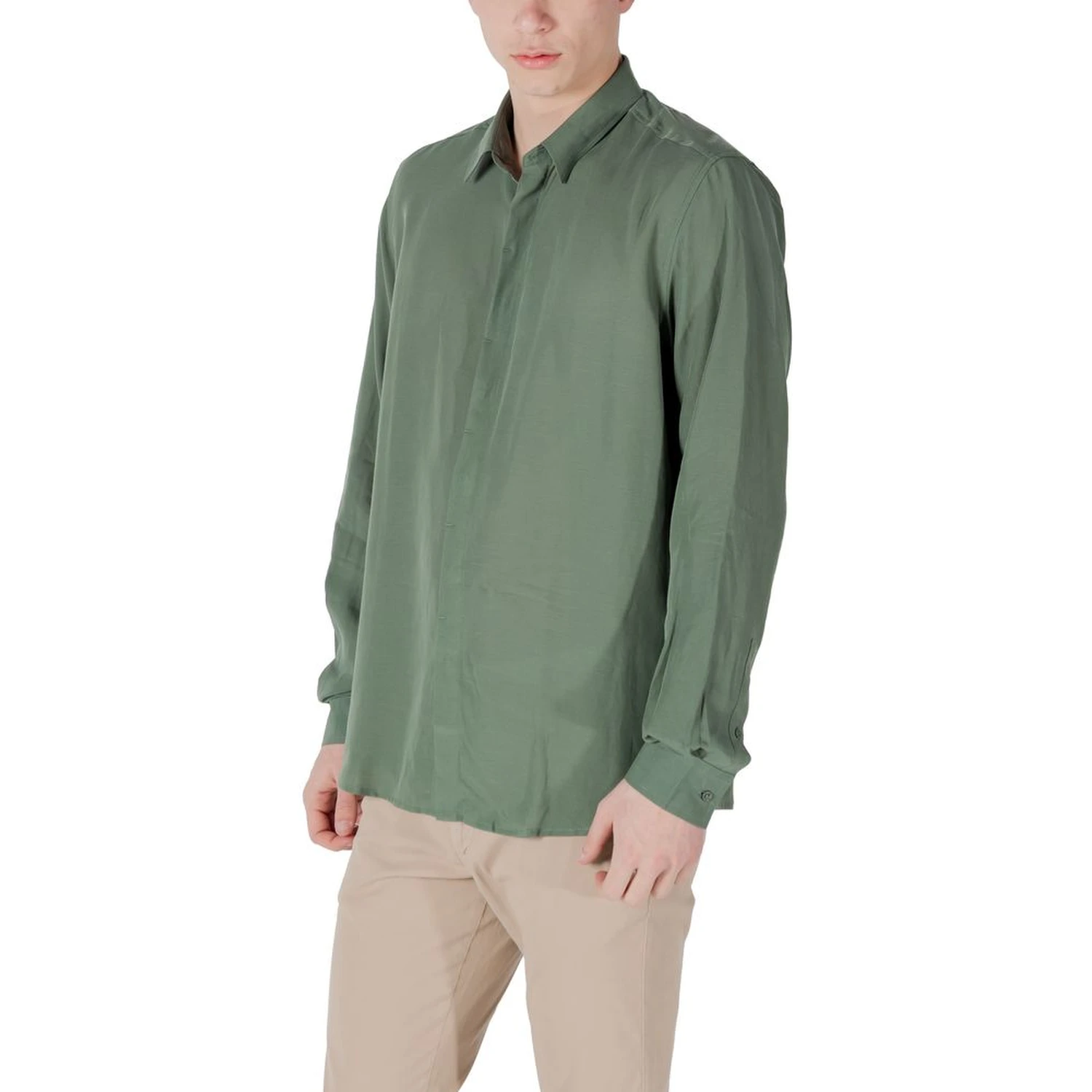 Green Lyocell Shirt