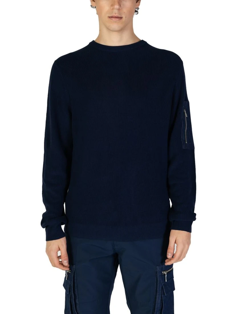 Blue Cotton Sweatshirt