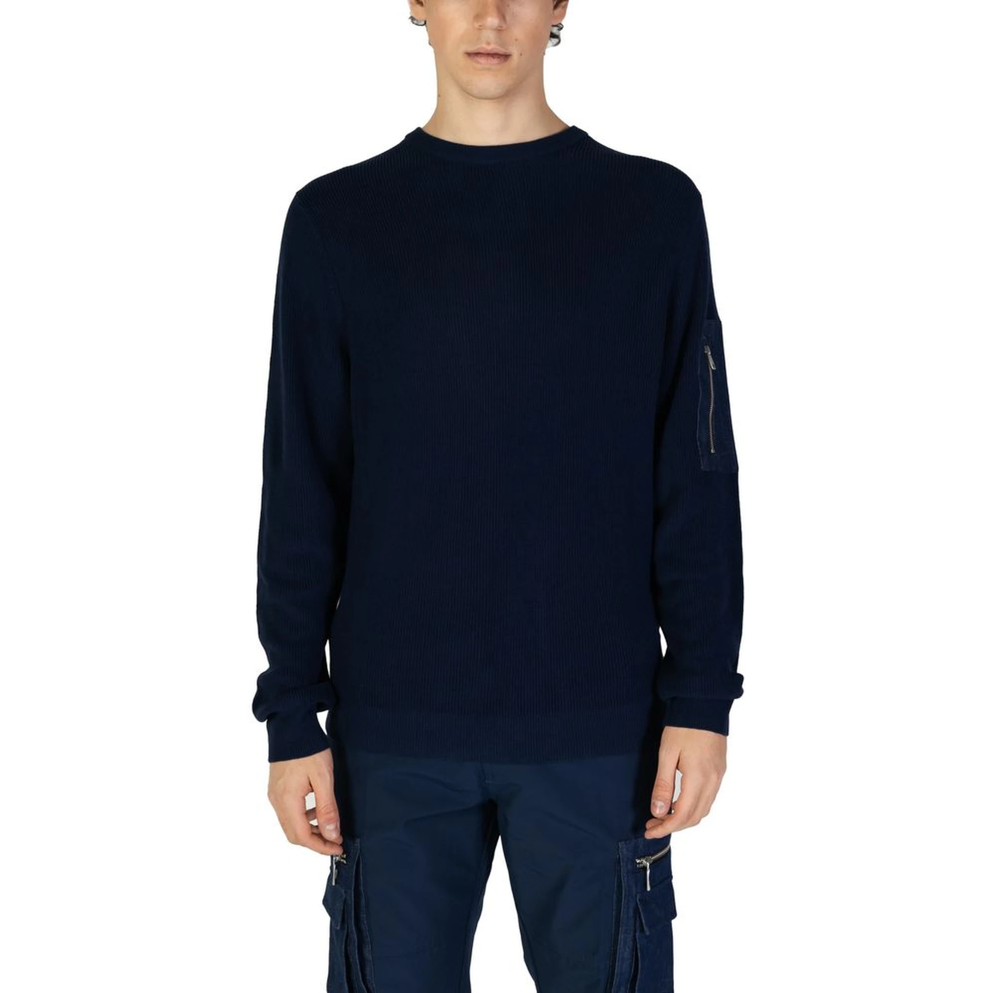 Blue Cotton Sweatshirt
