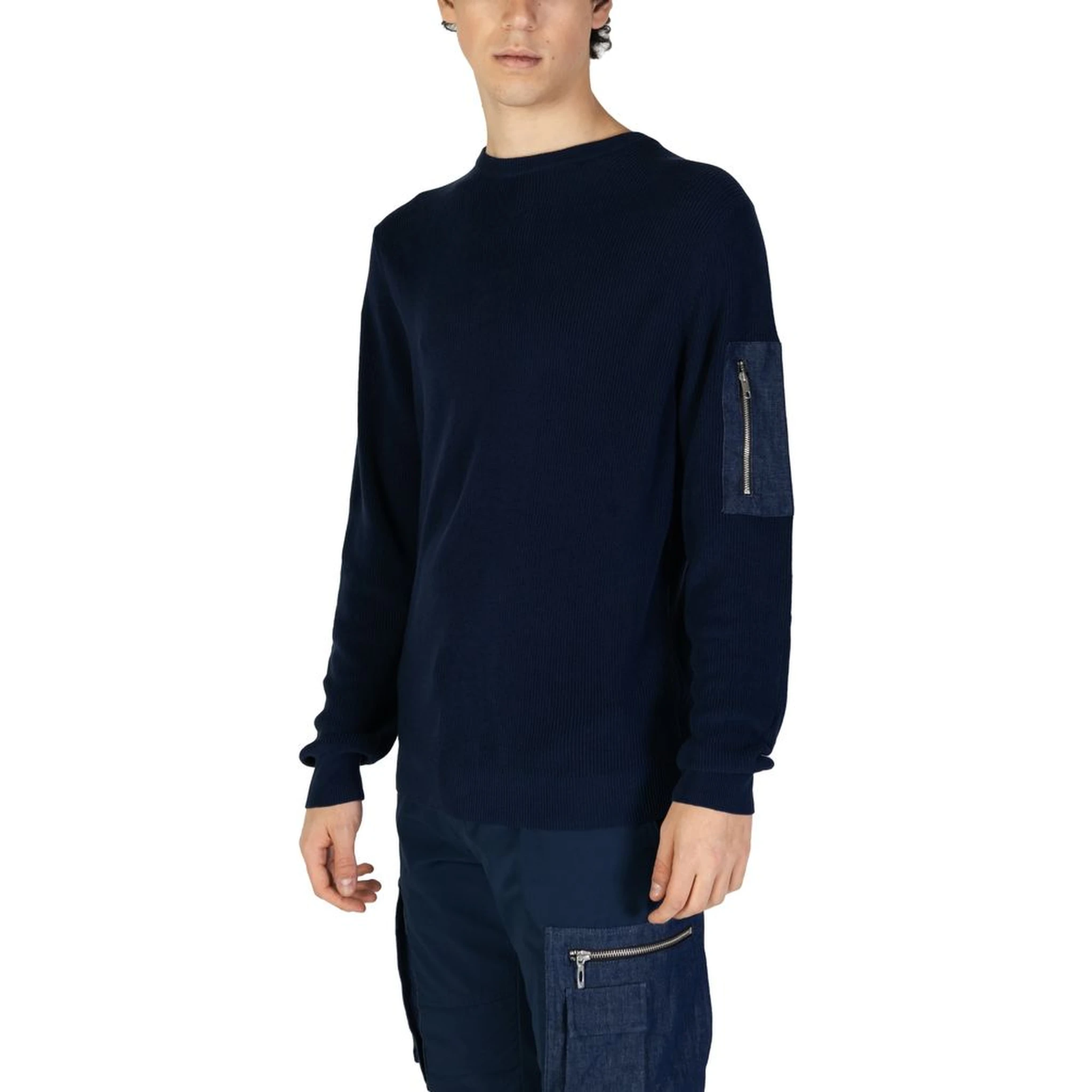 Blue Cotton Sweatshirt