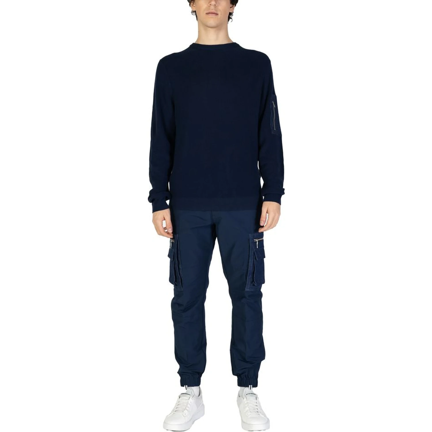 Blue Cotton Sweatshirt